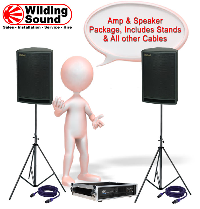 Amplifier and Speaker Hire Package 1