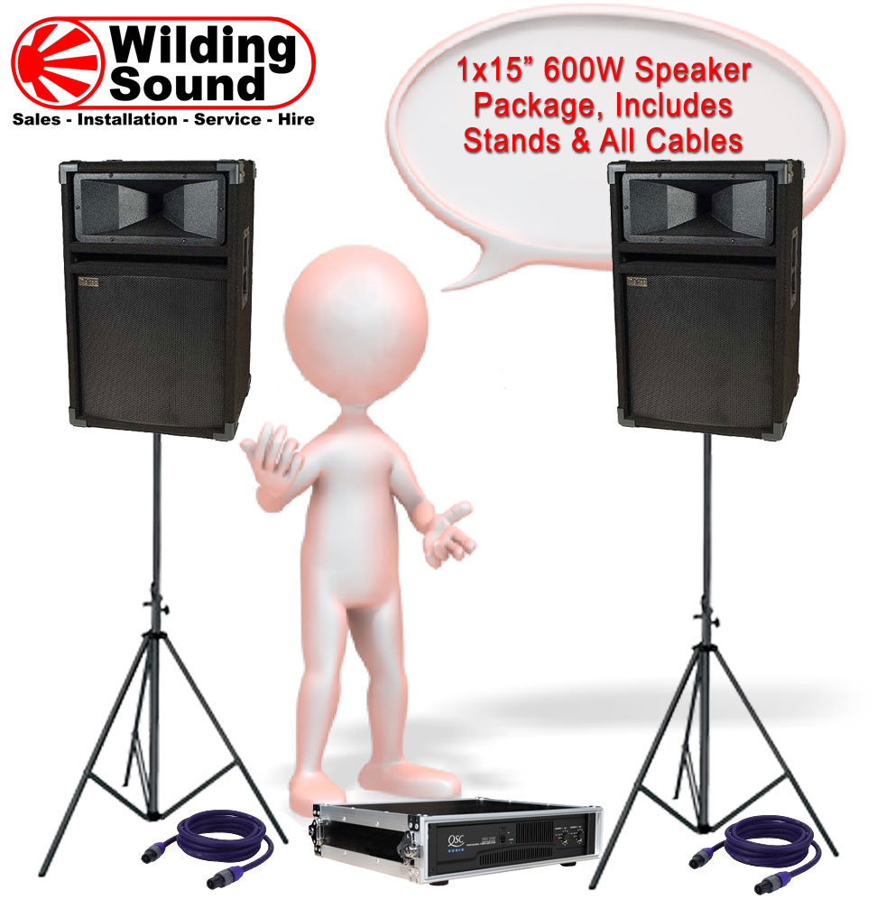 Amplifier and Speaker Hire Package 3